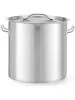Poêle de cuisson avec couvercle - acier inoxydable - H 28 x 34 x 42,5 CM - Hendi - 834206