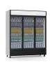 Réfrigérateur - 1366 litres - 3 portes - porte vitrée - ventilé - Silver - G-Line