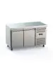 Réfrigérateur - 2 portes - 282 litres - inox - 230V - H 85 x L 136 x P 70 CM - G-Line