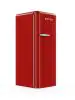 Réfrigérateur rétro - 1 porte - Compartiment congélateur - Modèle vertical - 194 + 24 litres - Rouge - G-Line