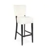 Tabouret de bar Naples - Avec dossier - Crème - Cuir synthétique - G-Line
