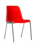 Chaise Helene - Empilable - Rouge - G-Line