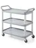 Chariot de service - 3 niveaux - Gris - Plastique - G-Line