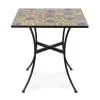 Table de terrasse Espagne - Céramique - Noire - H 72,5 x L 70 x P 70 cm - G-Line