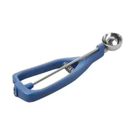 Cuillère à glace - 0.125 KG - Ø3.5 CM - acier inoxydable 18/10 - Bleu - 0.070 Litre - Stöckel - 040270