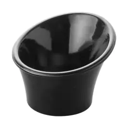 Plat de service - H 6 CM - 0,001 KG - Ø7,5 CM - Mélamine - Noir - 145281