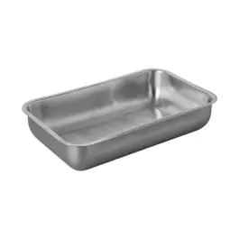 Bac à viande - H 8 x 46 x 28 CM - 1,22 KG - acier inoxydable 18/08 - 885029