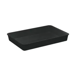 Plateau à viande - H 6 x 42 x 28 CM - 0,2 KG - Mélamine - Noir - WACA - 937653