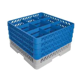 Corbeille à verres sur pied - H 26 x 50 x 50 CM - 0,01 KG - Polypropylène - Corbeille à verres sur pied - CaterRacks - CR0924