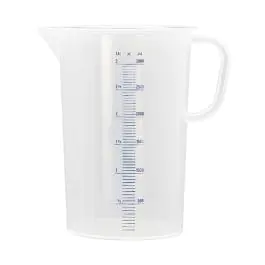 Gobelet de mesure - H 25.5 CM - 0.38 KG - Ø20 CM - Polypropylène - Transparent - 5 Litre - 027005