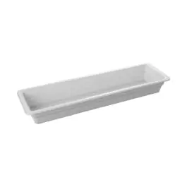 Bac gastronorme - 2/4 GN - H 6,5 x 53 x 16,2 CM - Mélamine - Blanc - -20°C / +120°C - 060327