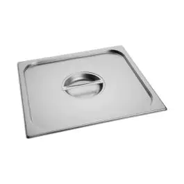 Couvercle Gastronorm - 2/3 GN - 35,4 x 32,5 CM - acier inoxydable - Standard - Caterchef - 953236