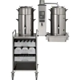 Machine à café B20 HW W - Café moulu - Digital - Vanne de vidange - 40 L - 400V - Bravilor