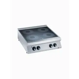 Cuisinière - Ligne 2200 - Vitocéramique - 4 zones de cuisson - 80 CM - Diamant - E22/4VC8T-N-
