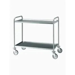 Chariot de service - 2 niveaux - inox - Diamant - CR2/100B