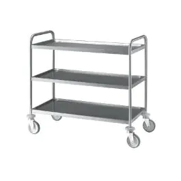 Chariot de service - 3 niveaux - Inox - Diamant - CR3/100B