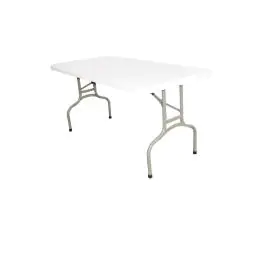Table pliante - Rouge - H 73,7 x 152 x 75,3 CM - Polyéthylène/Acier - Bolero - U544