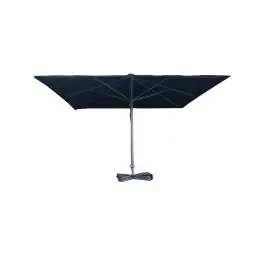 Parasol de marché Karin - Sans cantonnière - Noir - H 415 x L 400 x P 400 cm - G-Line