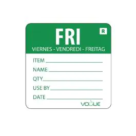 Etiquettes jour - Détachables - Friday - 500 pièces - H 4.9 x 6 CM - Vogue - L070