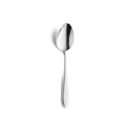 Cuillère à dessert - Filet Miroir - 12 pièces - Argenté - acier inoxydable - Amefa - 090000B000345