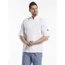 Chaud Devant - Hilton Poco White Short Sleeve - Veste de cuisine