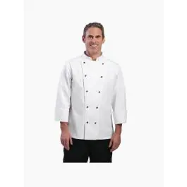 Veste de Chef - Unisexe - Blanc - H 35 x 28 CM - Polyester/Coton - Vêtement Blancs Chefs - DL710