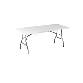 Table pliante rectangulaire blanche - H 74 x L 180 x l 74 cm - G-Line