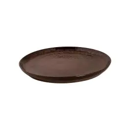 Assiette - H 27 x Ø2.5 CM - 4 pièces - Grès - Palmer - Bama-Cuivre - 532537
