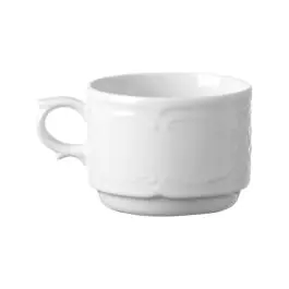 Tasse à cappuchino - 12 pièces - Flora - Porcelaine - 8,7 CM - Hendi - 787175