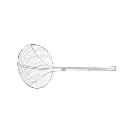 Cuillère à frire - Acier inoxydable - H 24 x 24 x 54 cm - Hendi - 640807
