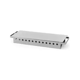 Chauffe-sauce 3 feux - inox aluminium - H 6,5 X 18 X 45 CM - Hendi - 463109