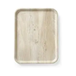 Plateau en mélamine à motif bois - Mélamine - 43 x 33 cm - Hendi - 508862