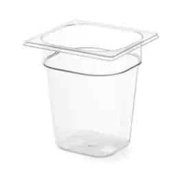 Récipient Gastronorm 1/6 - Polycarbonate - H 15 x 16,2 x 17,6 cm - Hendi - 861714