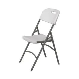 Chaise de restauration - gris clair - PEHD - H 84 X 44 X 54 CM - Hendi - 810965