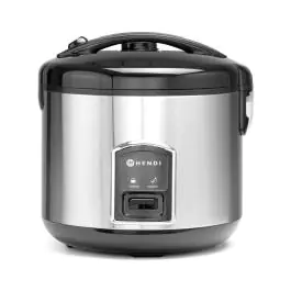 Cuiseur de riz avec fonction cuisson vapeur - acier inoxydable - H 28,5 X 28 CM - Hendi - 240410