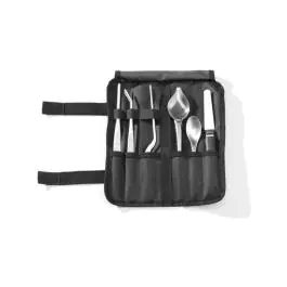 Set de préparation pour chef - 6 pièces - brossé - H 2.6 x 22 x 40 CM - Hendi - 400081