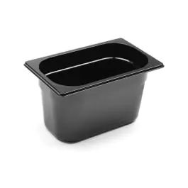 Récipient - 1/4 GN - 4 Litres - Noir - H 14.9 x 26.2 x 16 CM - Hendi - 862612