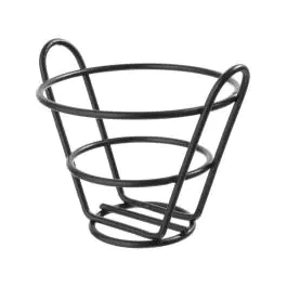 Panier à frites - Rond - Noir mat - Hendi - 426494