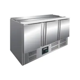 Saladette - 2 portes - H 89 x L 136,5 cm - Inox - Saro - 323-1003