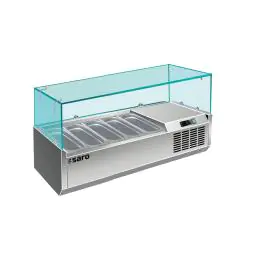Vitrine réfrigérée design - 5x GN 1/4 - VRX 1200/330 - 323-1130 - Saro