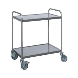 Chariot de service - inox - H 97 x L 87 x P 57,5 CM - Saro - 487-2000