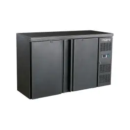 Glacière de bar - 2 portes - Contrôle digital de la température - Tôle d'acier revêtue - 350 litres - 230V - H 86 x L 146.2 x P 51.3 CM - Saro - 323-4200