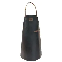 Tablier - Cuir - Noir - Cuir artisanal