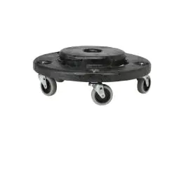 Poubelle à empattement - Gris - Ø 46,4 x H 16,8 CM - Polyéthylène - Rubbermaid - L644