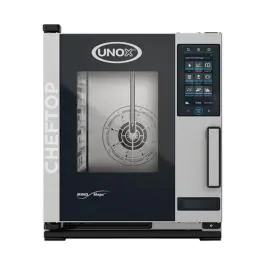 Cheftop Mindplus - H 64.9 x 53.5 x 72 CM - 57.2 KG - 380 - 415 - Zonder - Stekker V - 5200 W - RVS - +30°C / +260°C - Unox - 596239
