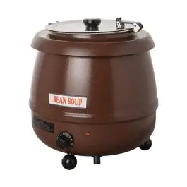 Marmite à soupe - H 36,6 CM - 4,65 KG - Ø38,5 CM - 220 - 240 V - 475 W - Métal - 10 Litre - Couvercle à charnière - Bistro - 537110
