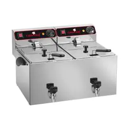 Friteuse - H 35 x 61 x 51,5 CM - 14,1 KG - 220 - 240 V - 3250 W - Inox - 9 Litres - Electrique - Caterchef - 680200