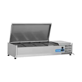 Vitrine réfrigérée - H 28.1 x 120 x 39.5 CM - 24 KG - 220 - 240 V - 160 W - Statique - R600A - Inox - 43 Litre - +2°C / +8°C - Cool Head - 712025