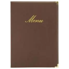 Carte de menu Classic - A4 - Marron - Securit
