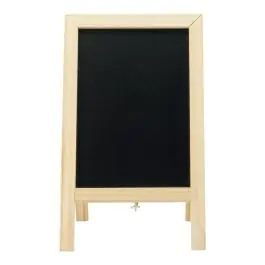 Tableau noir Sandwich - Double face - H 24 x L 15 CM - Noir - Securit